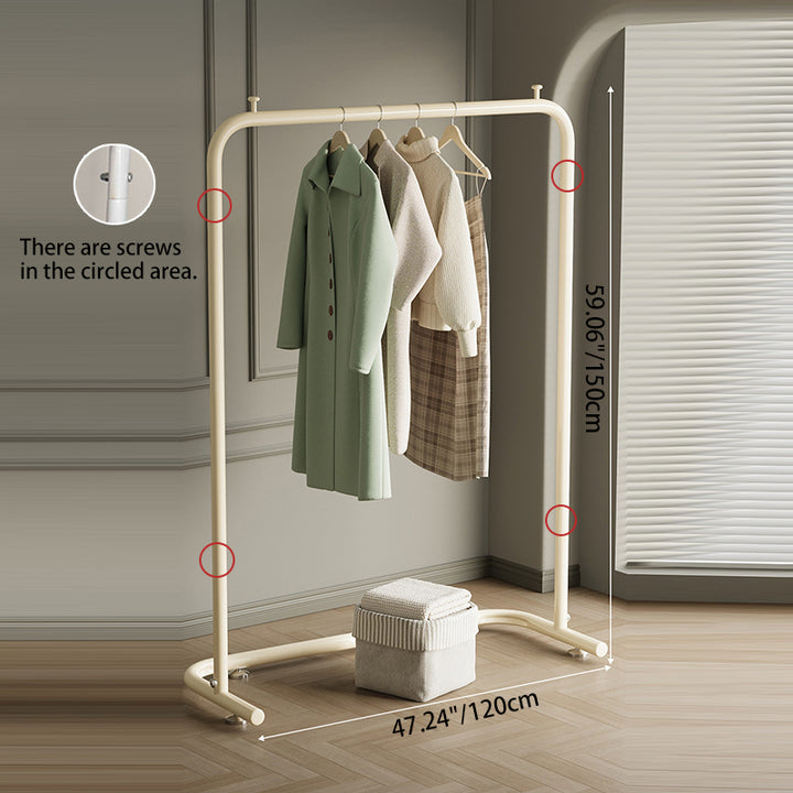Contemporary Scandinavian Rectangular Stainless Steel Hall Tree For Bedroom