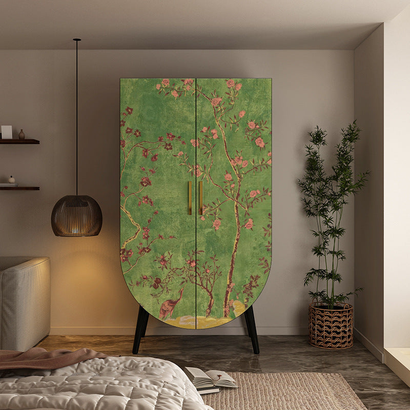 Traditional Vintage Rectangular Multi-Layer Solid Wood Panel Solid Wood Eco-Friendly Board Solid Wood Storage Cabinet 1-Drawer For Bedroom