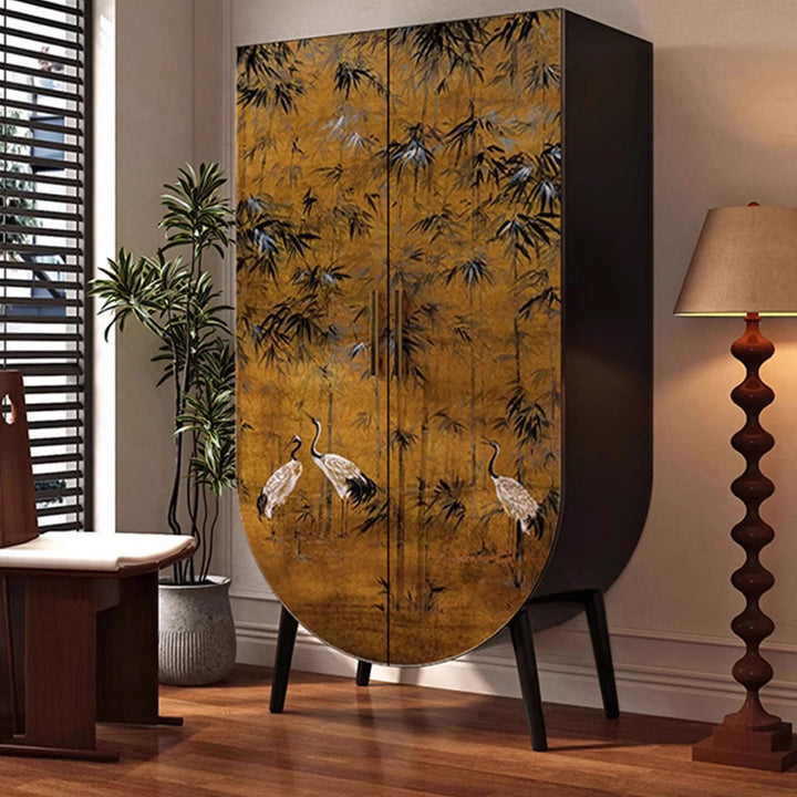 Traditional Vintage Rectangular Multi-Layer Solid Wood Panel Solid Wood Eco-Friendly Board Solid Wood Storage Cabinet 1-Drawer For Bedroom