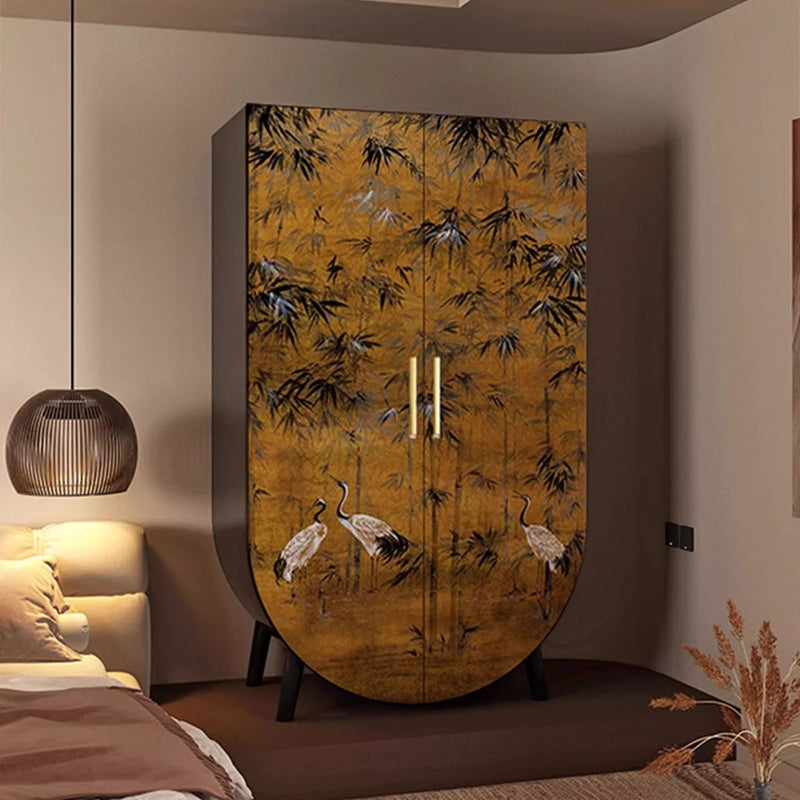 Traditional Vintage Rectangular Multi-Layer Solid Wood Panel Solid Wood Eco-Friendly Board Solid Wood Storage Cabinet 1-Drawer For Bedroom