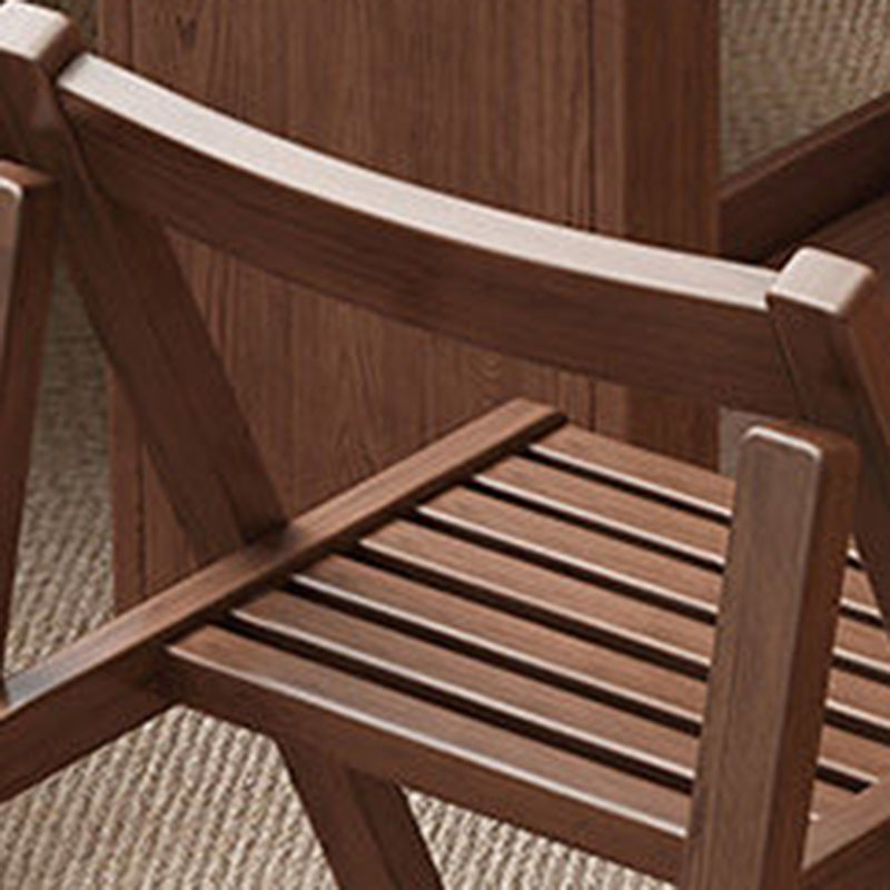 Contemporary Scandinavian Rectangular Rubberwood Plywood Foldable Desk &amp; Chair Set For Living Room &amp; Dining Room