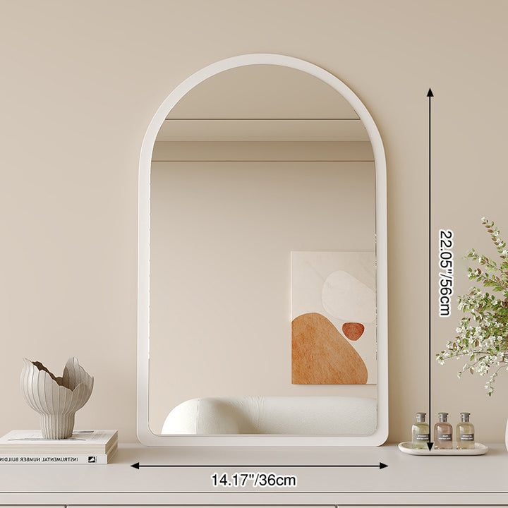 Traditional Vintage Wavy Float Glass Medium-Density Fiberboard Wall Mirror For Bedroom &amp; Living Room