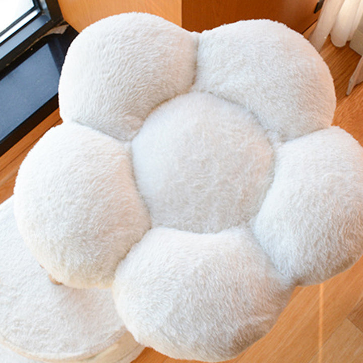 Contemporary Scandinavian Round Natural Fruit Wood Particle Board Velvet Fabric Sisal Cat Tree 3-Tier For Living Room