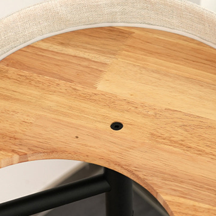 Arbre à chat moderne minimaliste rond en bois d&