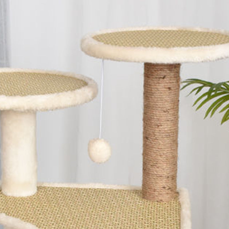 Zeitgenössischer skandinavischer quadratischer Spanplattenstoff Jute R –  BulbSquare