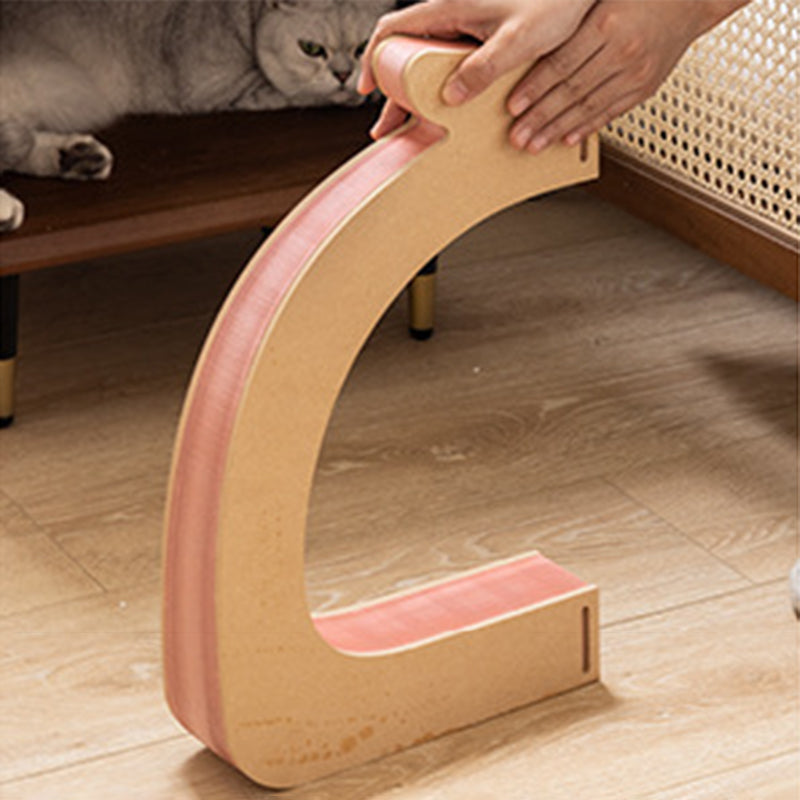 Lit pour chat pliable en feutre, en forme de petit pain, en carton OSB et papier kraft rond, style Art déco moderne, pour chambre à coucher 