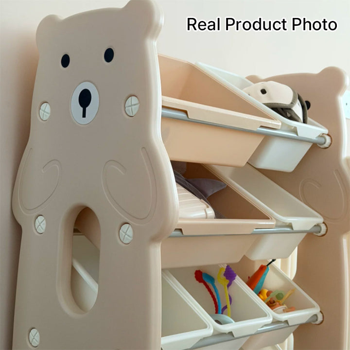 Contemporary Creative Rectangular HDPE Iron PE Storage Shelf 3/4-Tier For Living Room &amp; Bedroom
