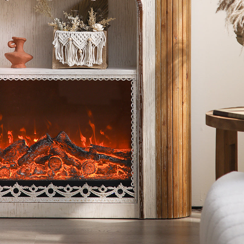 Tradicional Vintage Cuadrado Cedro Multicapa Panel de Madera Maciza Repisa de Chimenea de 2 Niveles para Sala de Estar 