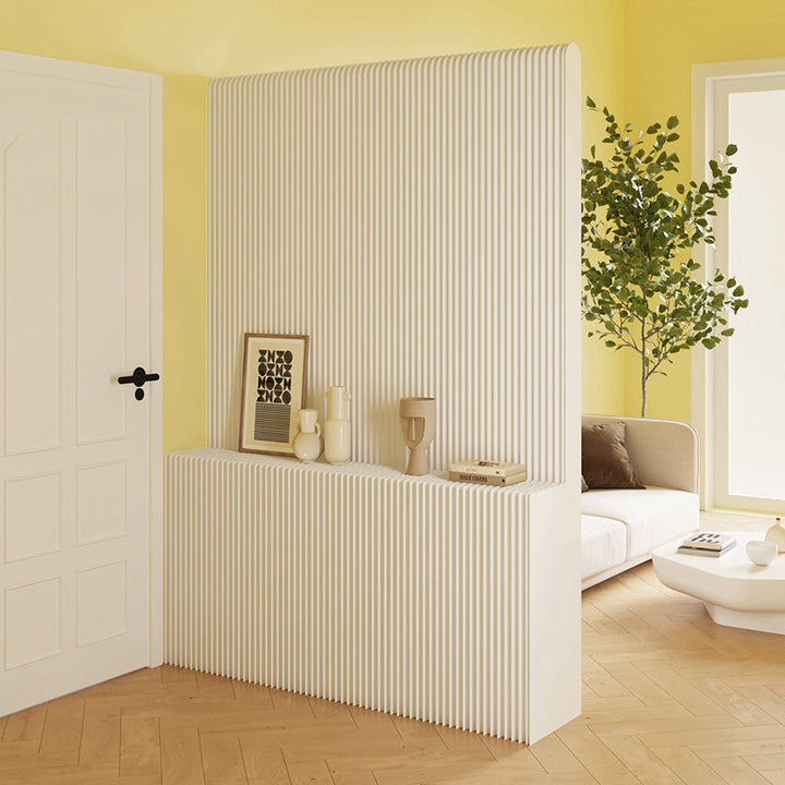 Moderner Art Deco Rechteckiger Gebogener Kraftpapier Acryl Faltbarer Raumteiler Für Wohnzimmer 