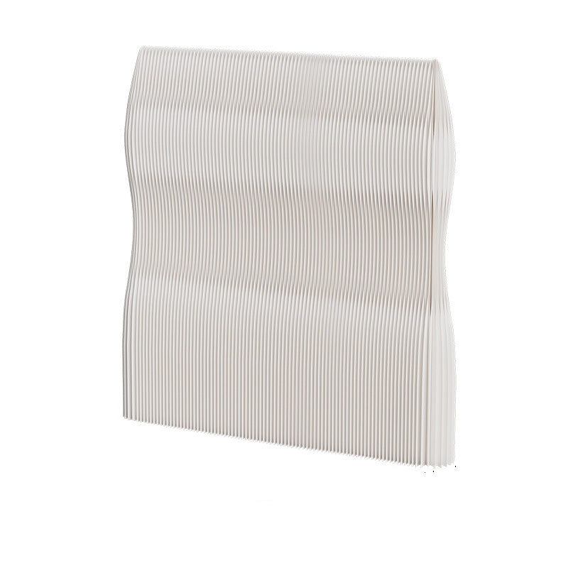 Moderner Art Deco rechteckiger gebogener Kraftpapier-Acryl faltbarer Raumteiler für Wohnzimmer 
