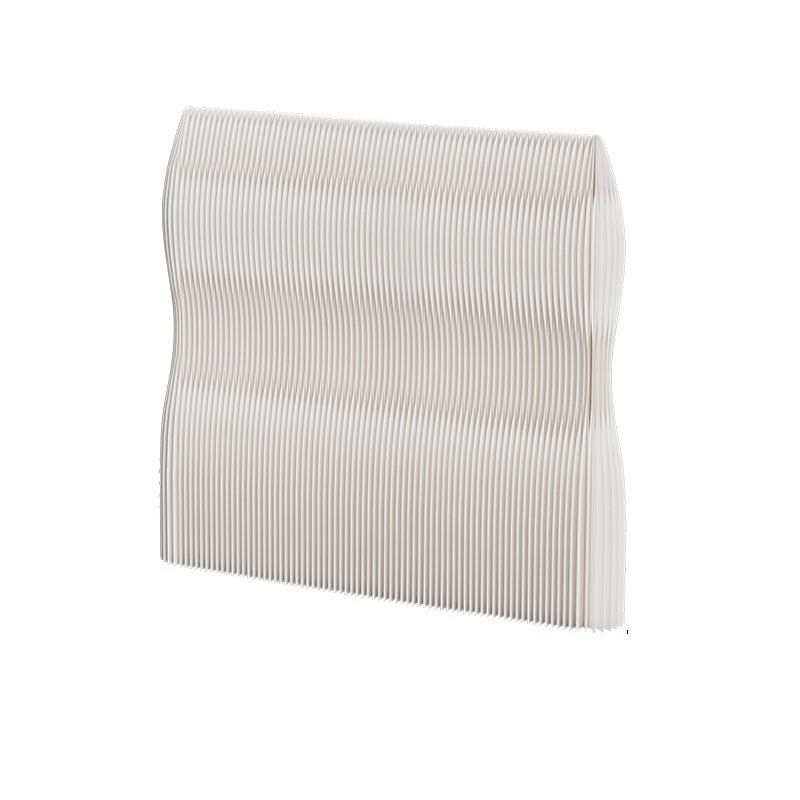 Moderner Art Deco rechteckiger gebogener Kraftpapier-Acryl faltbarer Raumteiler für Wohnzimmer 