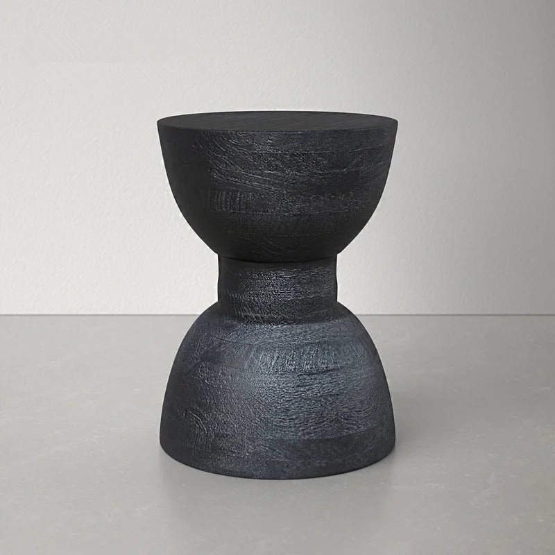 Contemporary Scandinavian Round Side Table: Hourglass Design - Art Dec ...