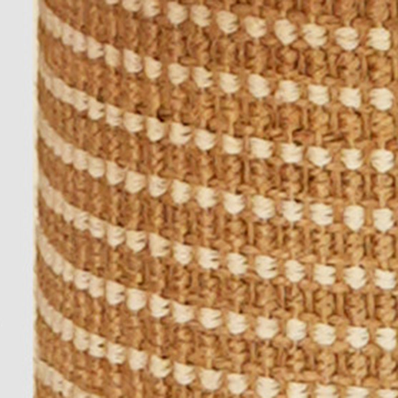 Contemporary Scandinavian Square Medium-Density Fiberboard Sisal Mat Felt Treehouse-Style Cat Tree 2-Tier For Living Room