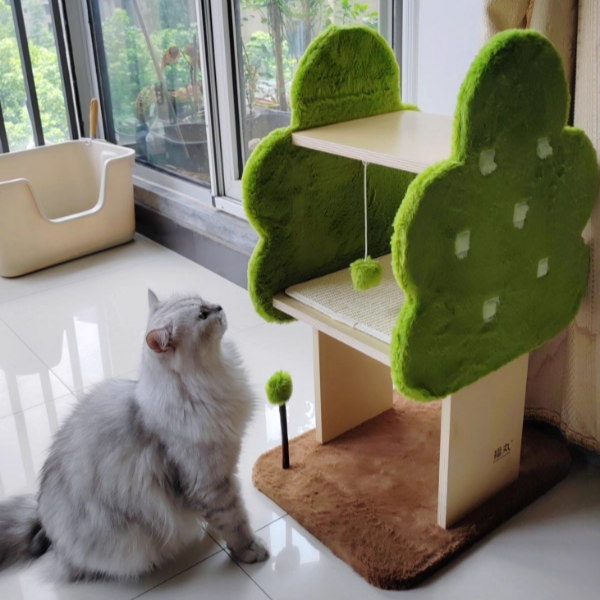 Arbre à chat en jute, forme d&