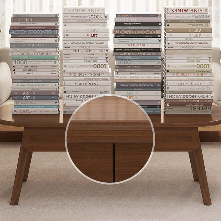 Zeitgenössischer skandinavischer rechteckiger mehrschichtiger Massivholzplatten-Sperrholz-Schubladen-Buche-Beine-Couchtisch mit 2 Schubladen für das Wohnzimmer 
