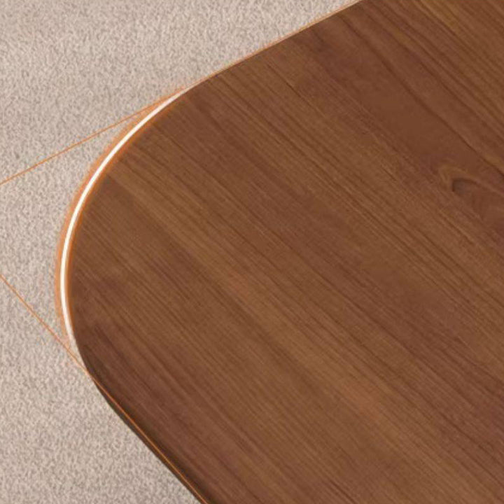 Zeitgenössischer skandinavischer rechteckiger mehrschichtiger Massivholzplatten-Sperrholz-Schubladen-Buche-Beine-Couchtisch mit 2 Schubladen für das Wohnzimmer 