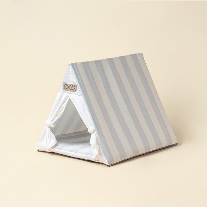 Contemporary Scandinavian Triangular Iron Velvet Fabric Foldable Cat Bed For Living Room &amp; Bedroom