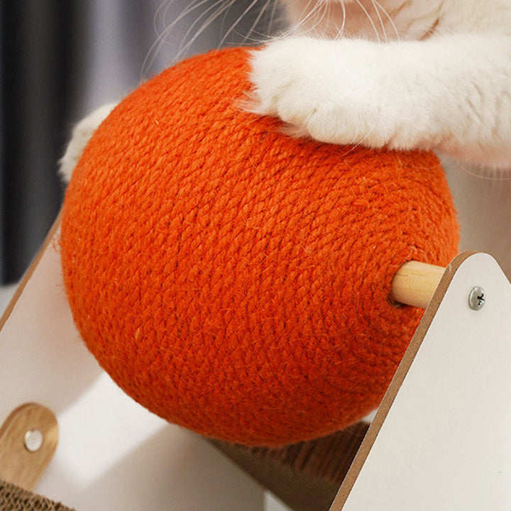 Contemporary Creative Triangular Medium-Density Fiberboard Corrugated Paper Sisal Snow Mountain Cat Tree For Bedroom
