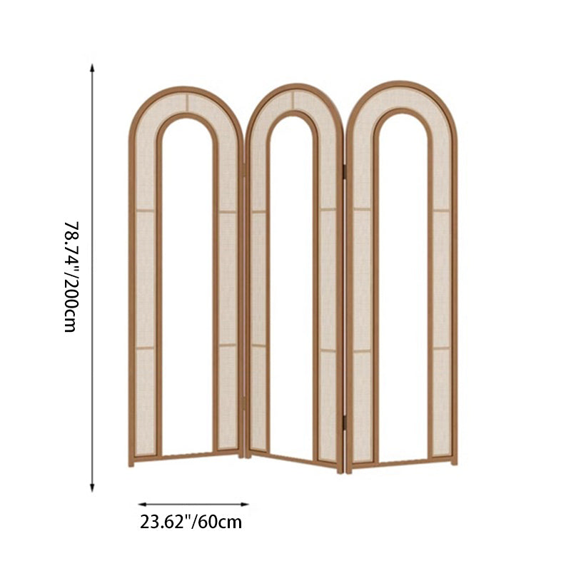 Paravent pliable à 3 panneaux en pin massif, PVC et rotin, de style vintage traditionnel, rectangulaire, sculpté de grues, pour salon 