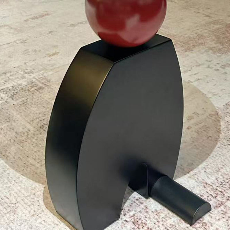 Table basse contemporaine créative ronde E1 en panneau de fibres à densité moyenne pour salon 