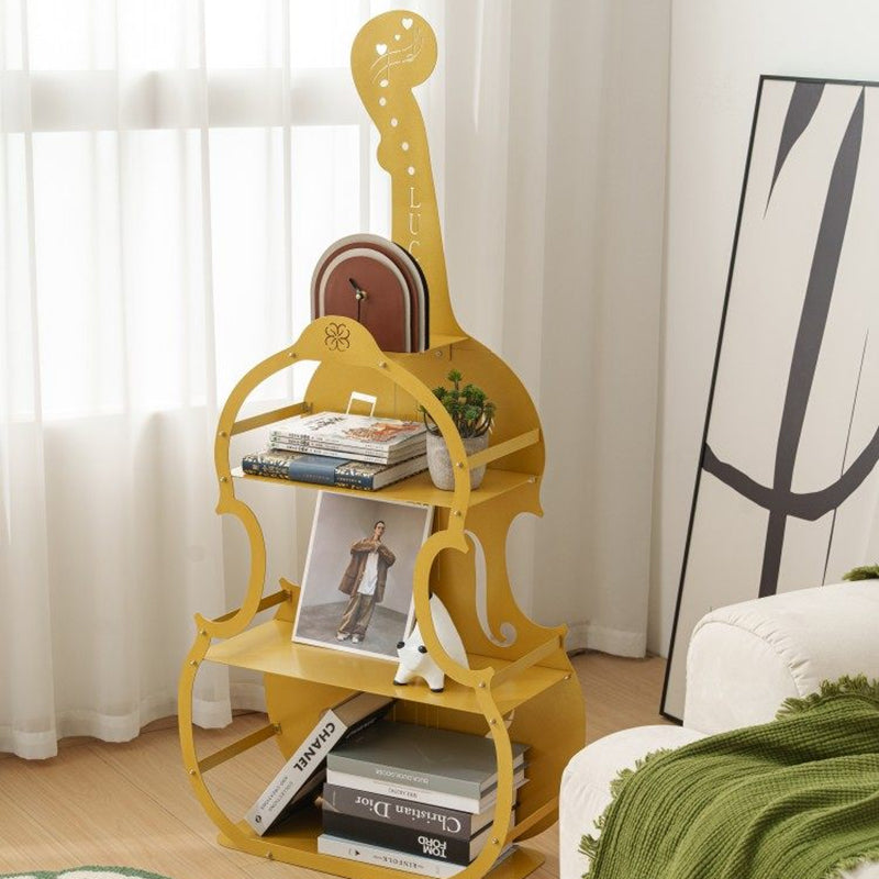 Zeitgenössisches, kreatives, rundes, zelloförmiges Bücherregal aus Kohlenstoffstahl mit 3 Ebenen für das Wohnzimmer 