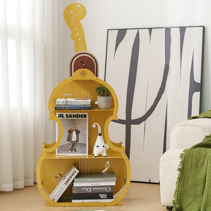 Zeitgenössisches, kreatives, rundes, zelloförmiges Bücherregal aus Kohlenstoffstahl mit 3 Ebenen für das Wohnzimmer 