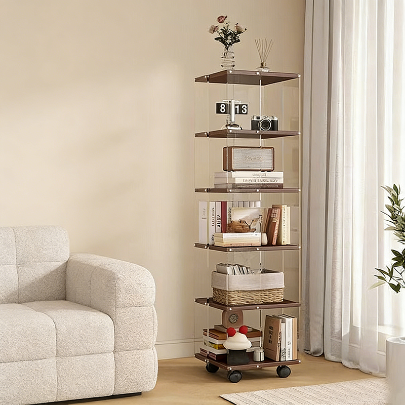 Estantería de almacenamiento cuadrada minimalista moderna de aglomerado acrílico con partículas de 3/4/5 niveles para sala de estar 