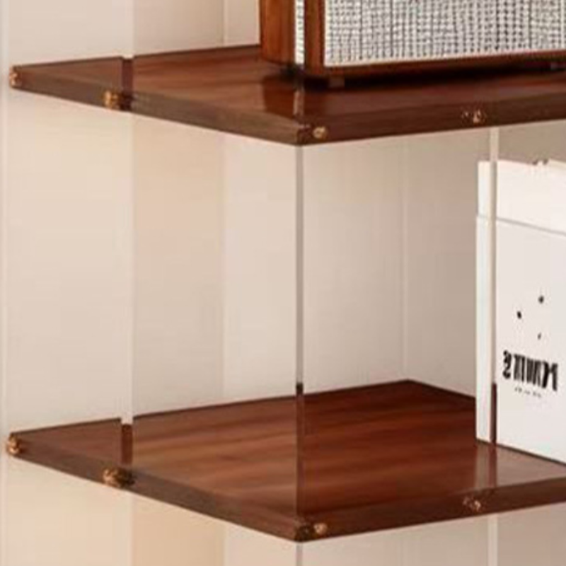 Estantería de almacenamiento cuadrada minimalista moderna de aglomerado acrílico con partículas de 3/4/5 niveles para sala de estar 