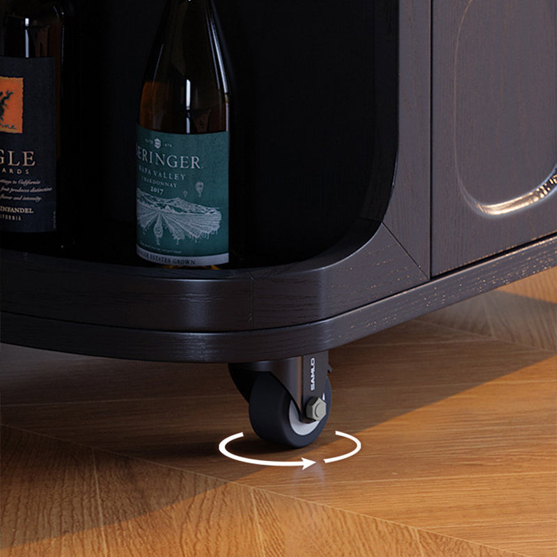 Vintage Adjustable Side Table: Foldable Coffee Table And Dining Table In One - Large-Capacity Storage Sideboard For Living Room