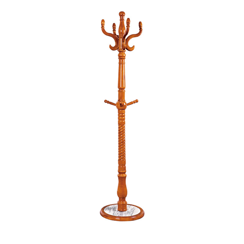 Luxury Vintage Coat Rack - Twist Wooden Column: Tall Freestanding Hall Tree Organizer For Entryway &amp; Bedroom