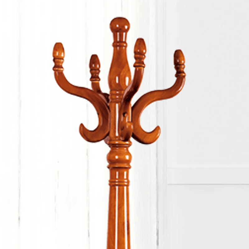 Luxury Vintage Coat Rack - Twist Wooden Column: Tall Freestanding Hall Tree Organizer For Entryway &amp; Bedroom