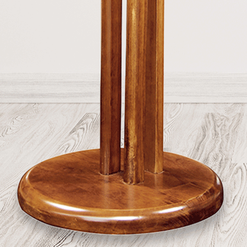 Traditional Vintage Wooden Coat Rack: Freestanding Organizer With Curved Hook - Space-Saving Hall Tree For Entryway