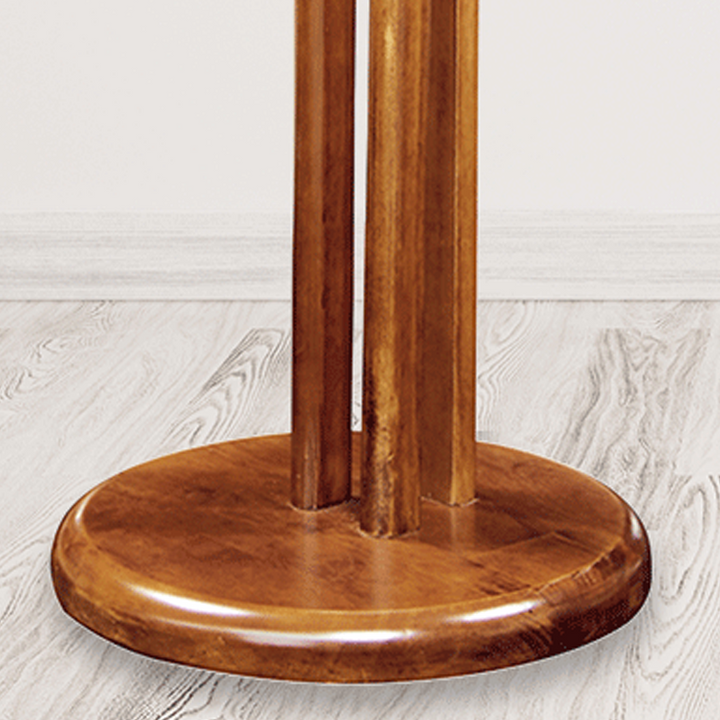 Traditional Vintage Wooden Coat Rack: Freestanding Organizer With Curved Hook - Space-Saving Hall Tree For Entryway