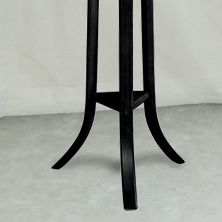 Elegant Vintage Ash Wood Coat Rack: Curved Branch-Style Hooks - Tripod Freestanding Sculptural Bentwood Hall Tree For Entryway