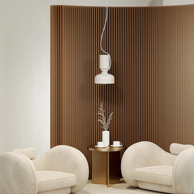 Modern Art Deco Rectangular Curved Kraft Paper Acrylic Foldable Expandable Accordion Screen Room Divider For Living Room