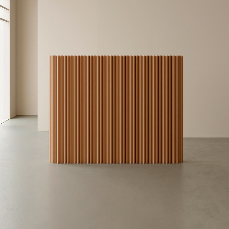 Modern Art Deco Rectangular Curved Kraft Paper Acrylic Foldable Expandable Accordion Screen Room Divider For Living Room