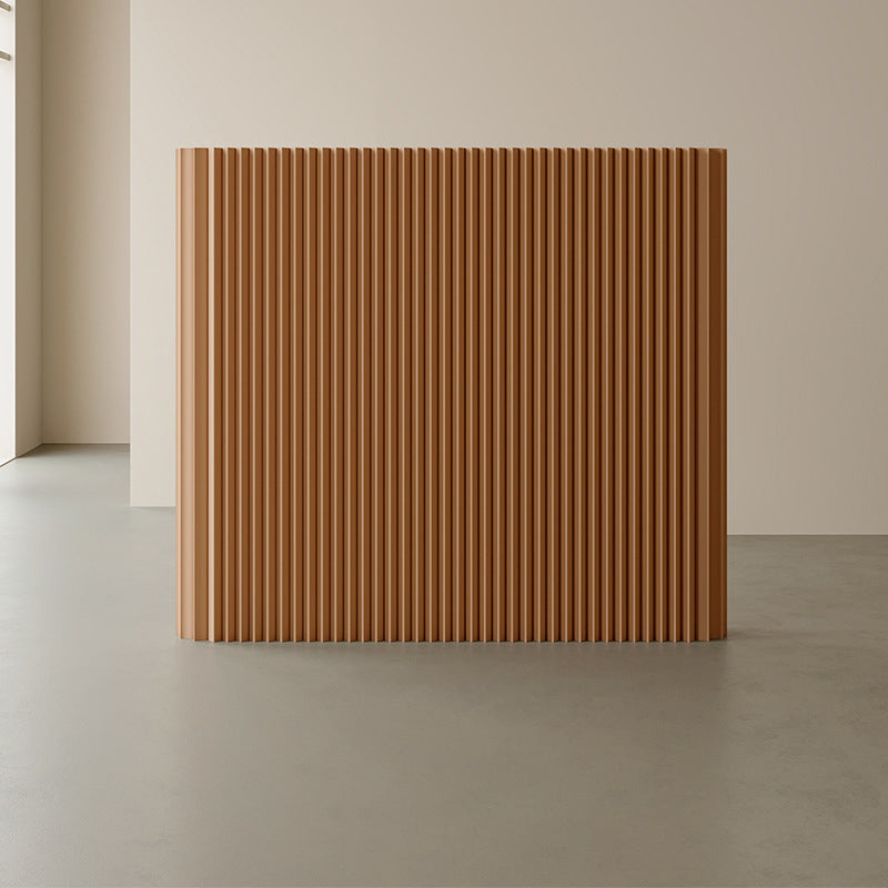 Modern Art Deco Rectangular Curved Kraft Paper Acrylic Foldable Expandable Accordion Screen Room Divider For Living Room