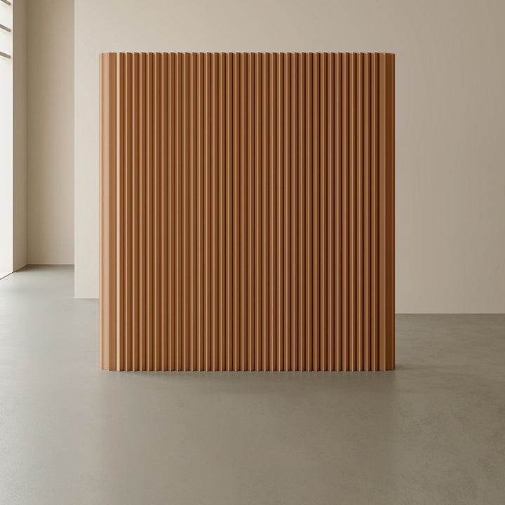Modern Art Deco Rectangular Curved Kraft Paper Acrylic Foldable Expandable Accordion Screen Room Divider For Living Room