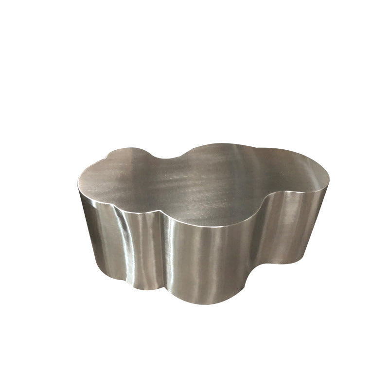 Modern Minimalist Stainless Steel Wavy Coffee Table Heat-Resistant For Living Room