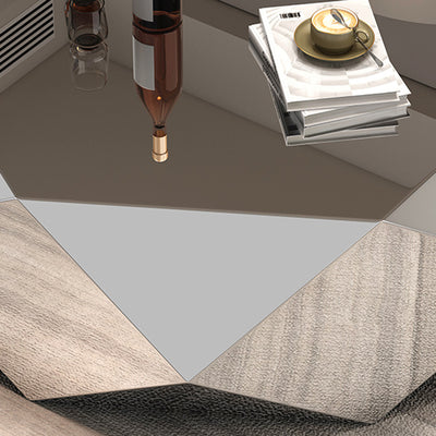 Modern Minimalist Diamond-Shaped Stainless Steel Coffee Table Excellent Load-Bearing Capacity For Living Room