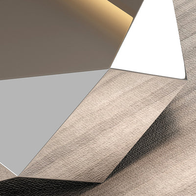 Modern Minimalist Diamond-Shaped Stainless Steel Coffee Table Excellent Load-Bearing Capacity For Living Room