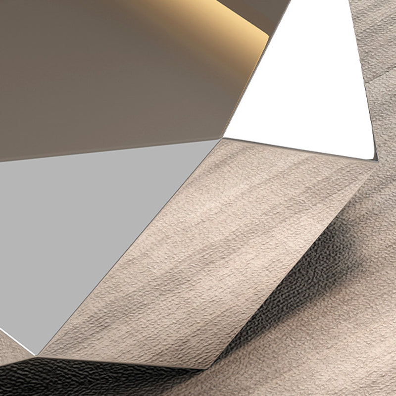 Modern Minimalist Diamond-Shaped Stainless Steel Coffee Table Excellent Load-Bearing Capacity For Living Room