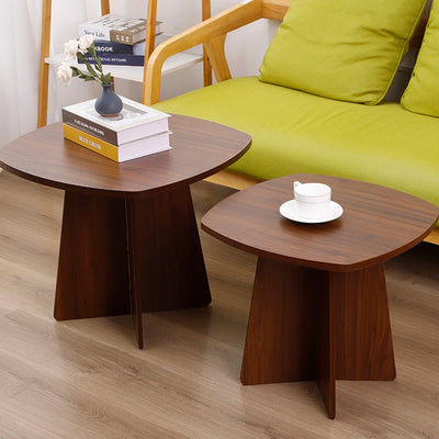 Modern Minimalist Rectangular Medium Density Fiberboard End Table Sturdy For Living Room
