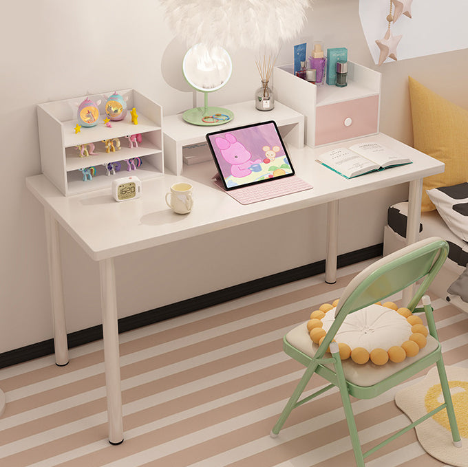 Modern Minimalist Rectangular Medium Density Fiberboard Desks 4-Leg For Home Office