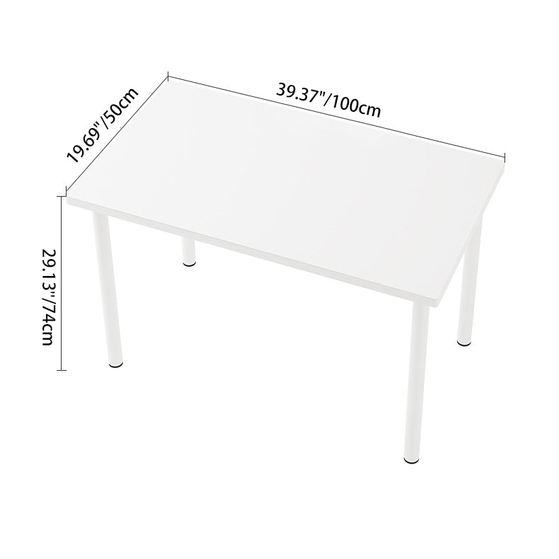 Modern Minimalist Rectangular Medium Density Fiberboard Desks 4-Leg For Home Office
