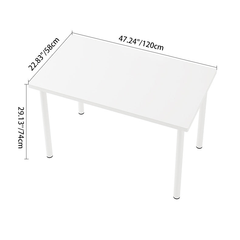 Modern Minimalist Rectangular Medium Density Fiberboard Desks 4-Leg For Home Office
