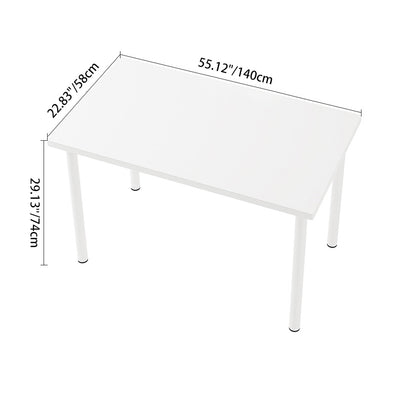 Modern Minimalist Rectangular Medium Density Fiberboard Desks 4-Leg For Home Office