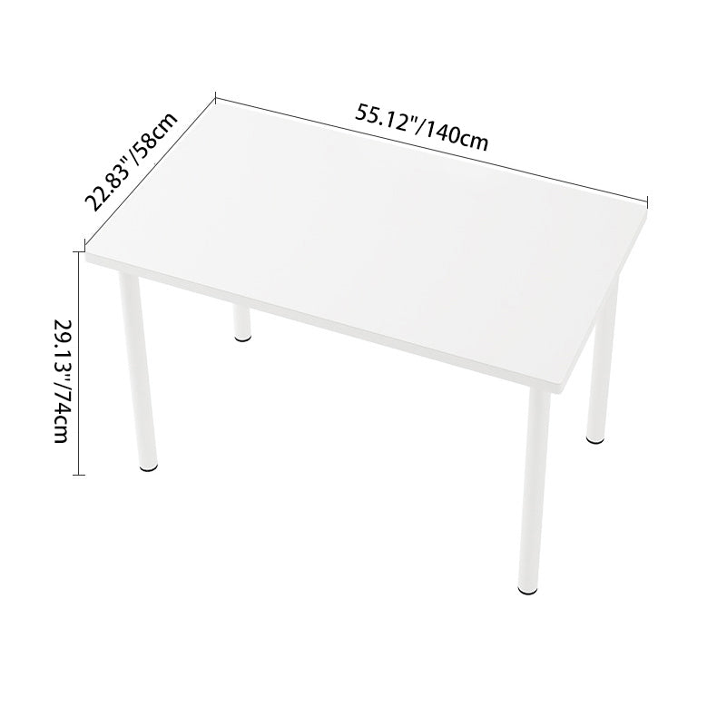 Modern Minimalist Rectangular Medium Density Fiberboard Desks 4-Leg For Home Office