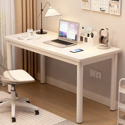 Modern Minimalist Rectangular Medium Density Fiberboard Desks 4-Leg For Home Office
