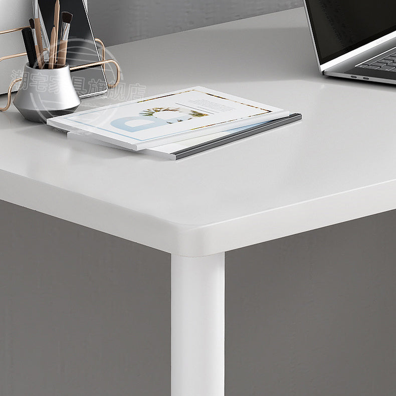 Modern Minimalist Rectangular Medium Density Fiberboard Desks 4-Leg For Home Office